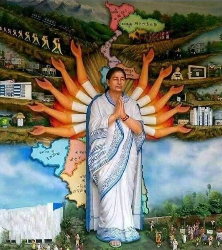 RadhaSh96243587's tweet photo. क्या ये हमारे देवियों का अपमान नहीं है.. 

#जय_श्री_राम 🚩 शब्द सुनकर भडक जाने वाली...
जय श्री राम बोलनेवालों को पुलिस से पिट वाने वाली..

हिंदुओं को नरसंहार कराने वाली..

स्कूलों की पुस्तकों से रामधनुष शब्द गुम कराने वाली..

आज दुर्गा का रूप धर कर, हिन्दुओं को व बेवकूफ़ बनानेचली https://t.co/V5nZ1yIkiY