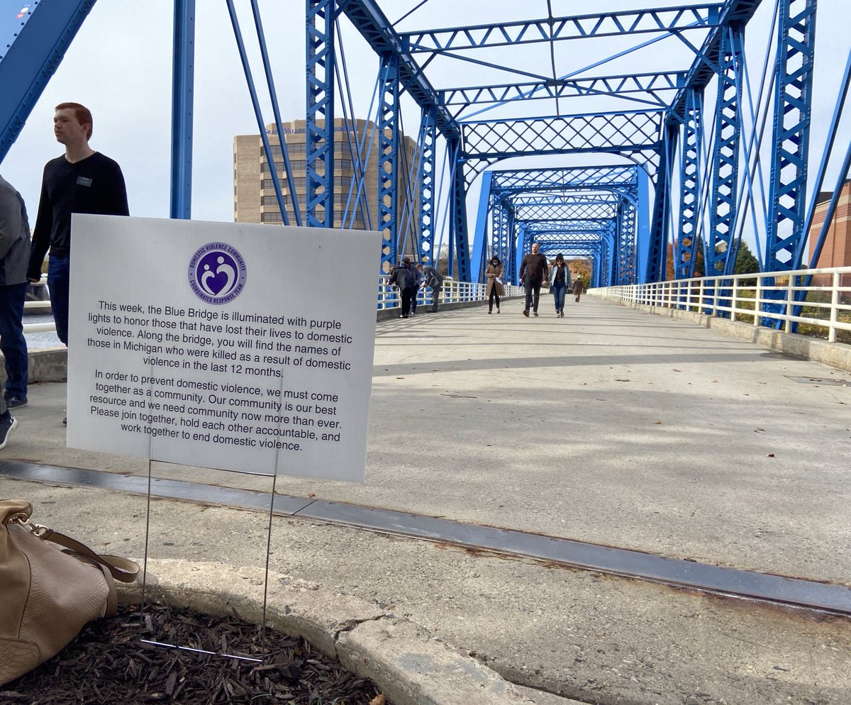 The Blue Bridge will be lit purple this week to honor those lost to domestic violence. How the event is putting names to statistics for #DomesticViolenceAwarenessMonth coming up at 6 p.m. on <a href="/WOODTV/">WOOD TV8</a>.