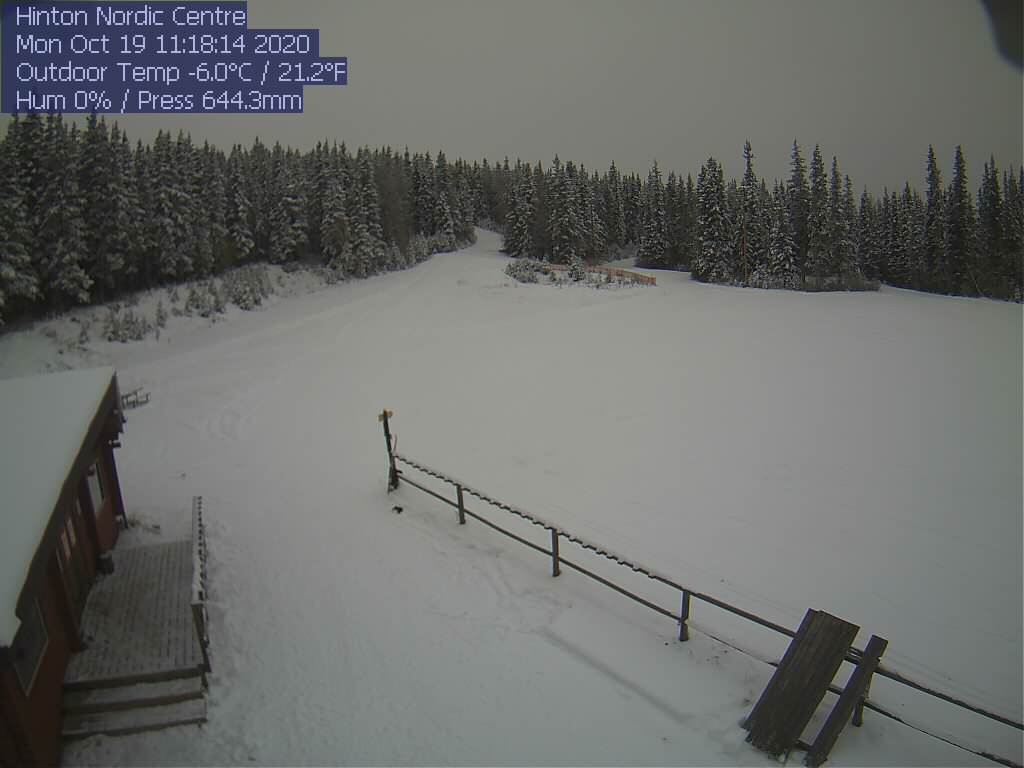 IAmASnowSeeker's tweet image. We just took a peek at the Hinton Nordic Centre webcam (#Hinton, Alberta). It looks like there's already enough snow to get those pins out for a rip!

#ExploreNWAB #exploreHinton