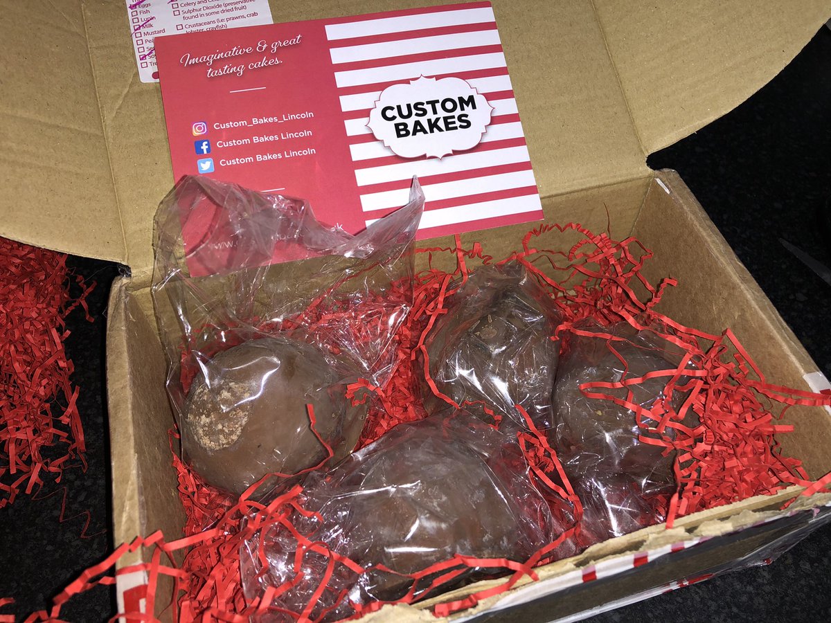 Looking to tuck into my first taste of a <a href="/CupcakesByClare/">Custom Bakes Lincoln</a> Brownie Bombs!  They have made it safely to Perthshire, Scotland!