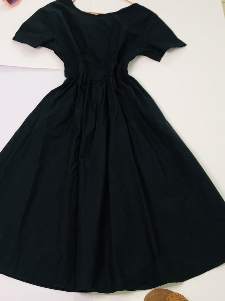 Beautiful black dress with opening at back Size 8#2500