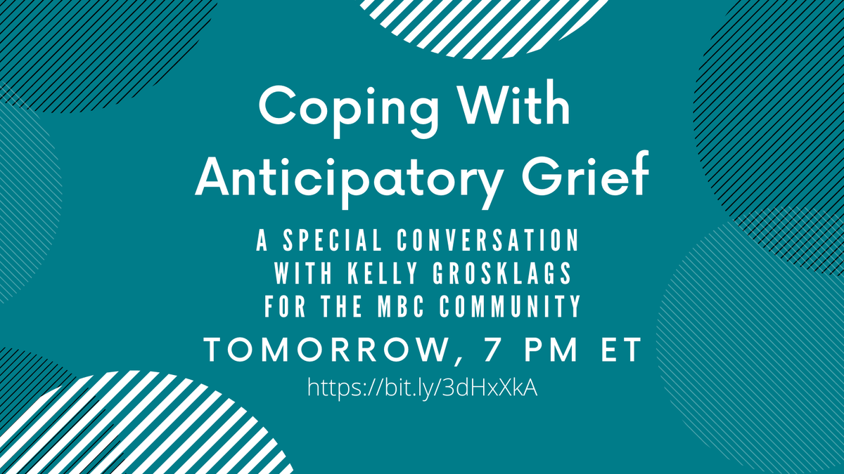 Susan G. Komen NYC (@komengreaternyc) on Twitter photo We are honored to hold space for members of the #MBC #KomenCommunity who are confronting grief and isolation during this pandemic. Join us tomorrow 7 PM ET for Coping With Anticipatory Grief - intimate virtual conversations with <a href="/cwkheals/">Kelly Grosklags</a> - bit.ly/3dHxXkA #bcsm We are honored to hold space for members of the #MBC #KomenCommunity who are confronting grief and isolation during this pandemic. Join us tomorrow 7 PM ET for Coping With Anticipatory Grief - intimate virtual conversations with <a href="/cwkheals/">Kelly Grosklags</a> - bit.ly/3dHxXkA #bcsm