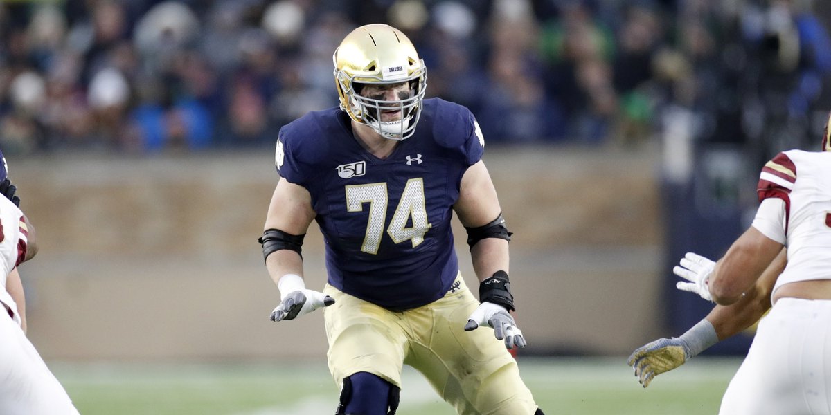 PFF_College's tweet photo. Highest-graded OTs in Wk 7

1. Darian Kinnard, Kentucky - 87.1
2. Liam Eichenberg, Notre Dame - 86.2
3. Isaac Moore, Temple - 85.2
4. Cole Spencer, WKU - 80.3 https://t.co/OyHcP9LDXK