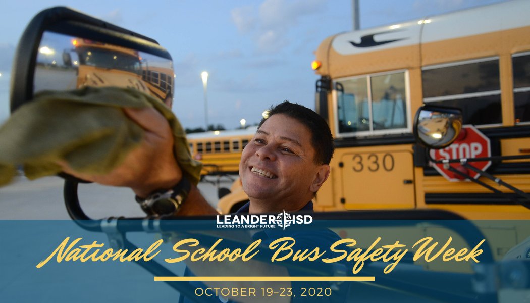 LeanderISD's tweet image. It's #NationalSchoolBusSafetyWeek 🚍  Not only do we appreciate our hard-working transportation workers, we also want to remind drivers &amp;amp; students, "Red Lights Mean Stop" 🛑  Thank you #1LISD for keeping #preciouscargo safe on their way to and from school❣️