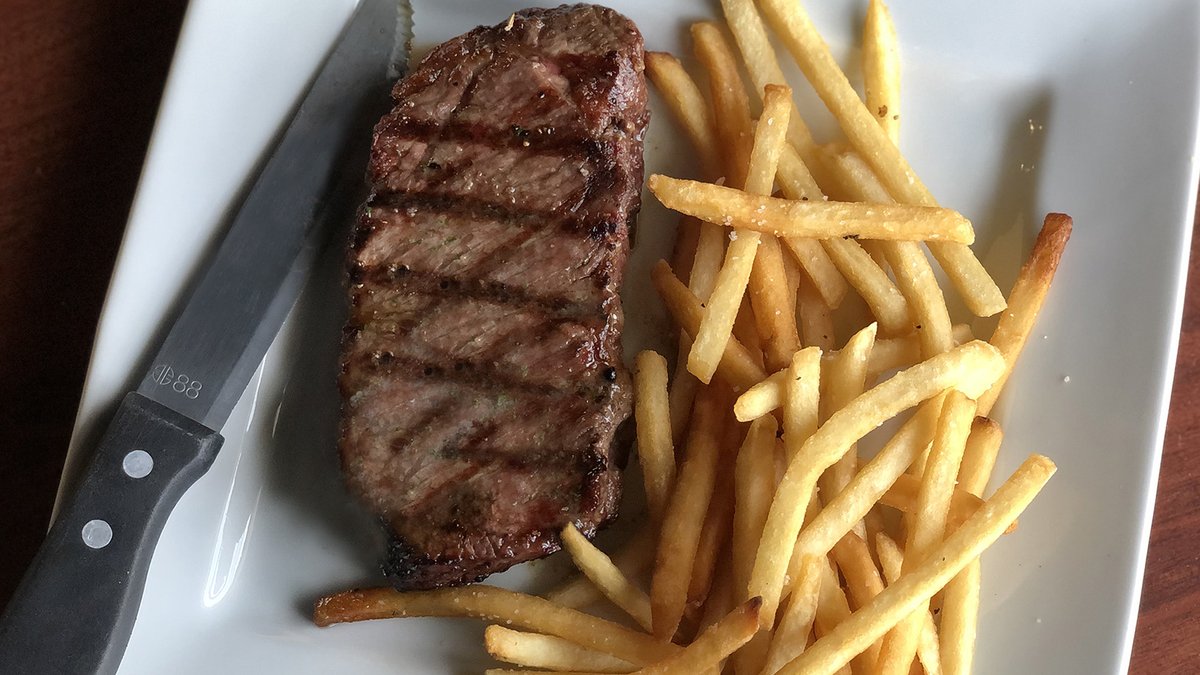 It's almost game time! Join our watch party with $11.99 Quinua Salad, $12.99 NY Strip Steak with Fries and Craft Drafts on special during the game. Plus, Happy Hours and Select Appetizers on special 'til 6pm. Dine-in only.