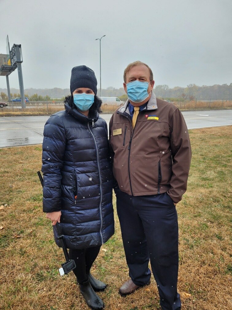 ChrisMPalladino's tweet image. A little snow and rain mix won’t stop some client interviews this afternoon! Fun discussing the latest development plans on the @GoldLineBRT with Washington Co Commissioner Stan Karwoski in Woodbury. #contentcreation #clientinterviews #goprohero8 #PR