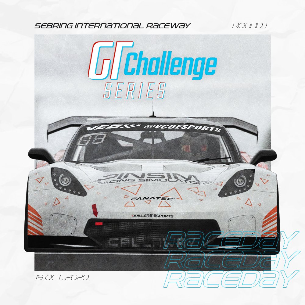 We're ready for round one of the <a href="/rFactor2/">rFactor 2</a> GT Challenge at Sebring! 🇺🇸

You can support Timotej &amp; Martin through here ⤵️

youtube.com/watch?v=sGYvdc…

#GTChallenge | #DrillersSeason