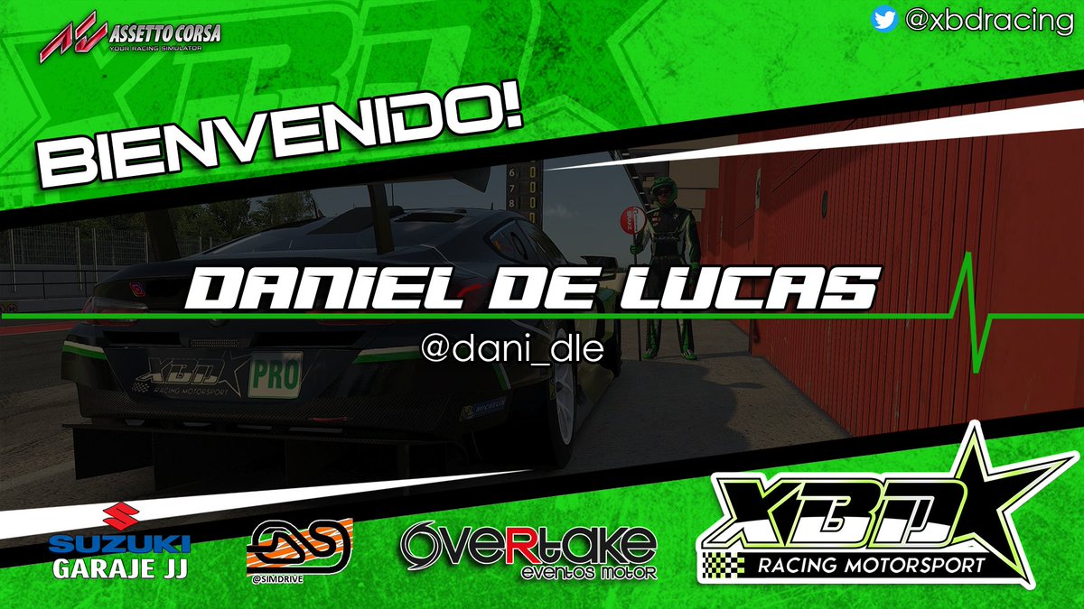 🗞️ Comenzamos tarde de presentaciones al equipo 

Piloto con un talento muy grande por demostrar en la pista.
¡Bienvenido al #GreenPower señor <a href="/dani_dle/">Dani DL</a> 

#AssettoCorsa <a href="/overtake_es/">OVERTAKE</a> @simdrive <a href="/Garajejj/">GARAJE J-J S.A.</a>