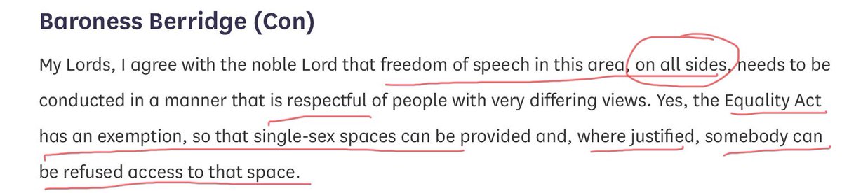 Once again with the  #BadPeopleOnAllSides. She must know this is an egregious lie! Women being told we don’t exist as a distinct class of people , by virtue of our sex, are not just having a “differing view”. We are stating FACTS. Not opinions. Truths.