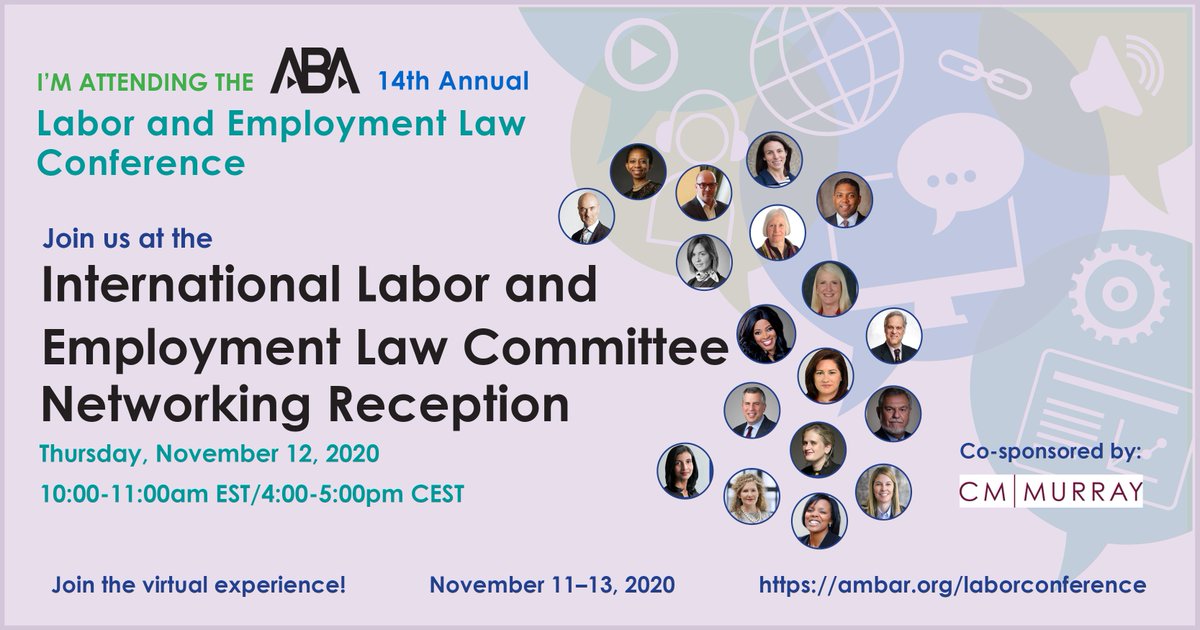 abalel's tweet photo. Register today for the 14th Annual #ABALEL Conference! This reshaped virtual conference will continue our tradition of delivering the immensely valuable CLE and networking opportunities our attendees expect year after year.
https://t.co/Z7MOyNBvP9 https://t.co/R35xHnxt0s