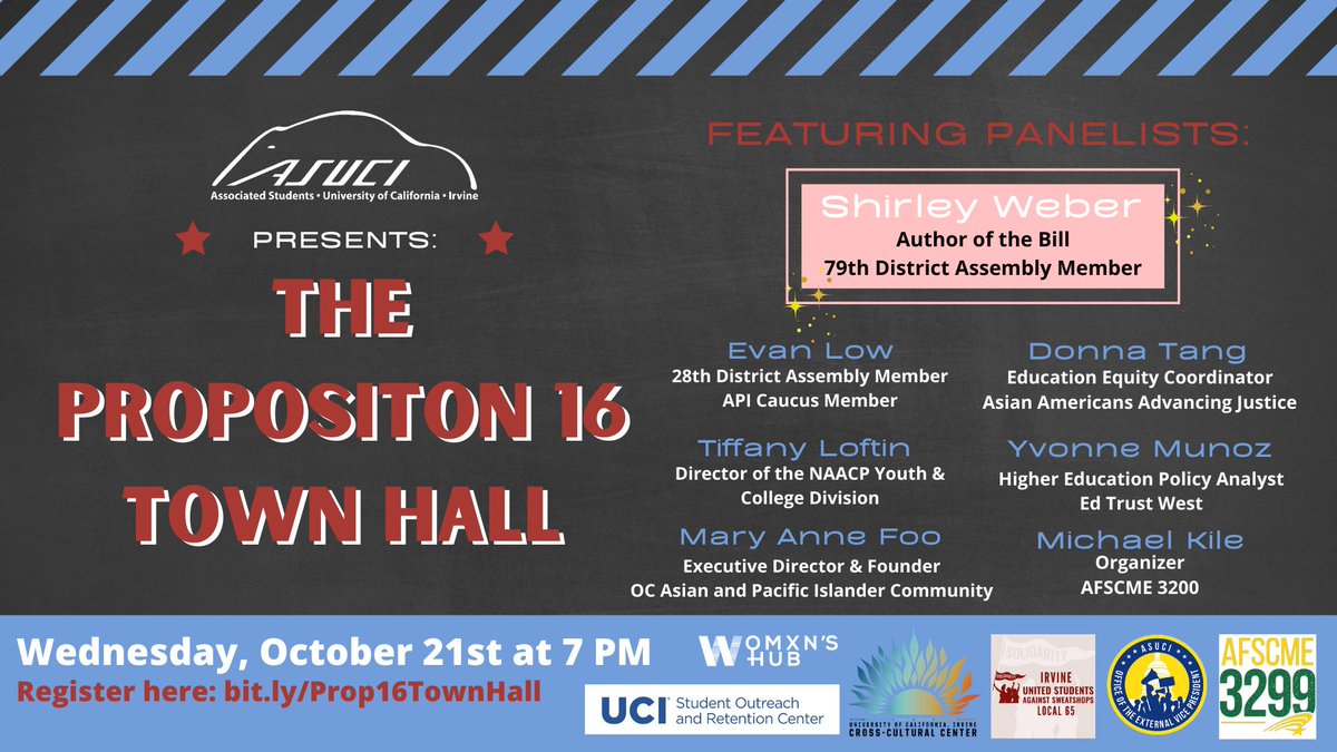 YvonneforTCAD's tweet photo. I'm looking forward to joining .@AsmShirleyWeber Asm .@Evan_Low and a phenomenal group of panelists to discuss #YesonProp16 this upcoming Wednesday! Join us! You can register at: https://t.co/tj5j4IPyZe https://t.co/jKRtU3MveV