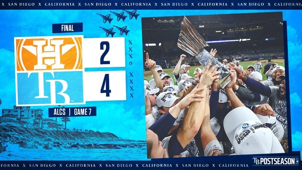 CrownCarsFL's tweet photo. Rays win the American League Championship. We’re so proud of Kevin Cash and our Tampa Bay Rays. Heading to the World Series!!!!! Go Rays #RaysUp #worldseriesbound https://t.co/nHshquhxdG
