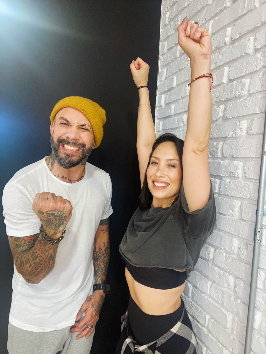 aj_mclean's tweet photo. WHAT TEAM!? #TeamPrettyMessedUp is a team I never knew I needed to be a part of. Cheryl is a force, a ball of passion, a leader and has become a dear friend. Tonight we showcase our friendship in the ballroom in a dance dedicated to each other. Voting info below! #DWTS https://t.co/Wh39Pq8FTq