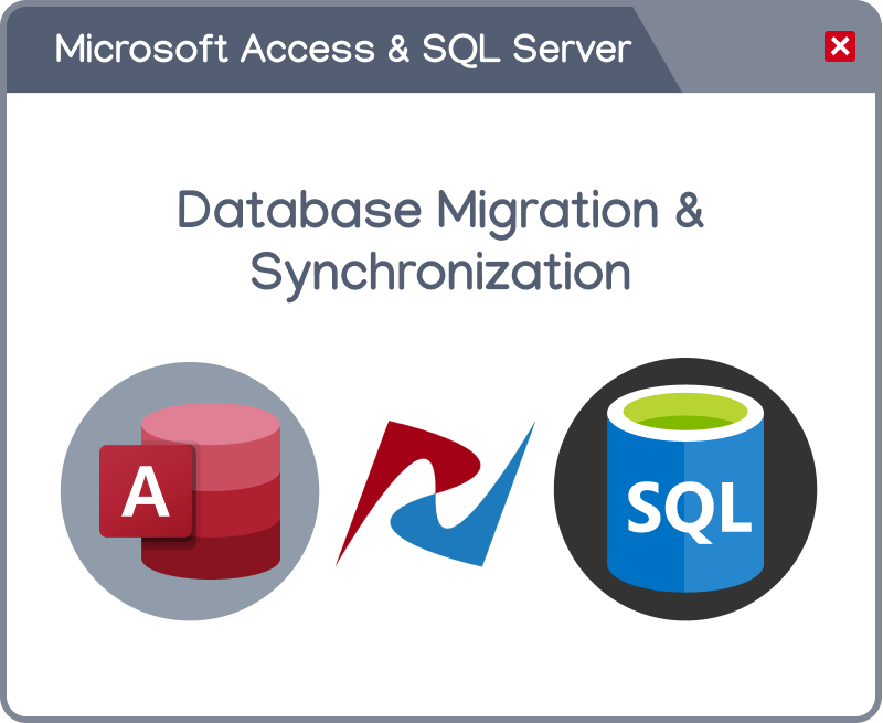 Access to SQL Server database migration and synchronization software. Convert your legacy Access databases to on-premised or cloud-based  SQL Servers on Azure, AWS, and google clouds
