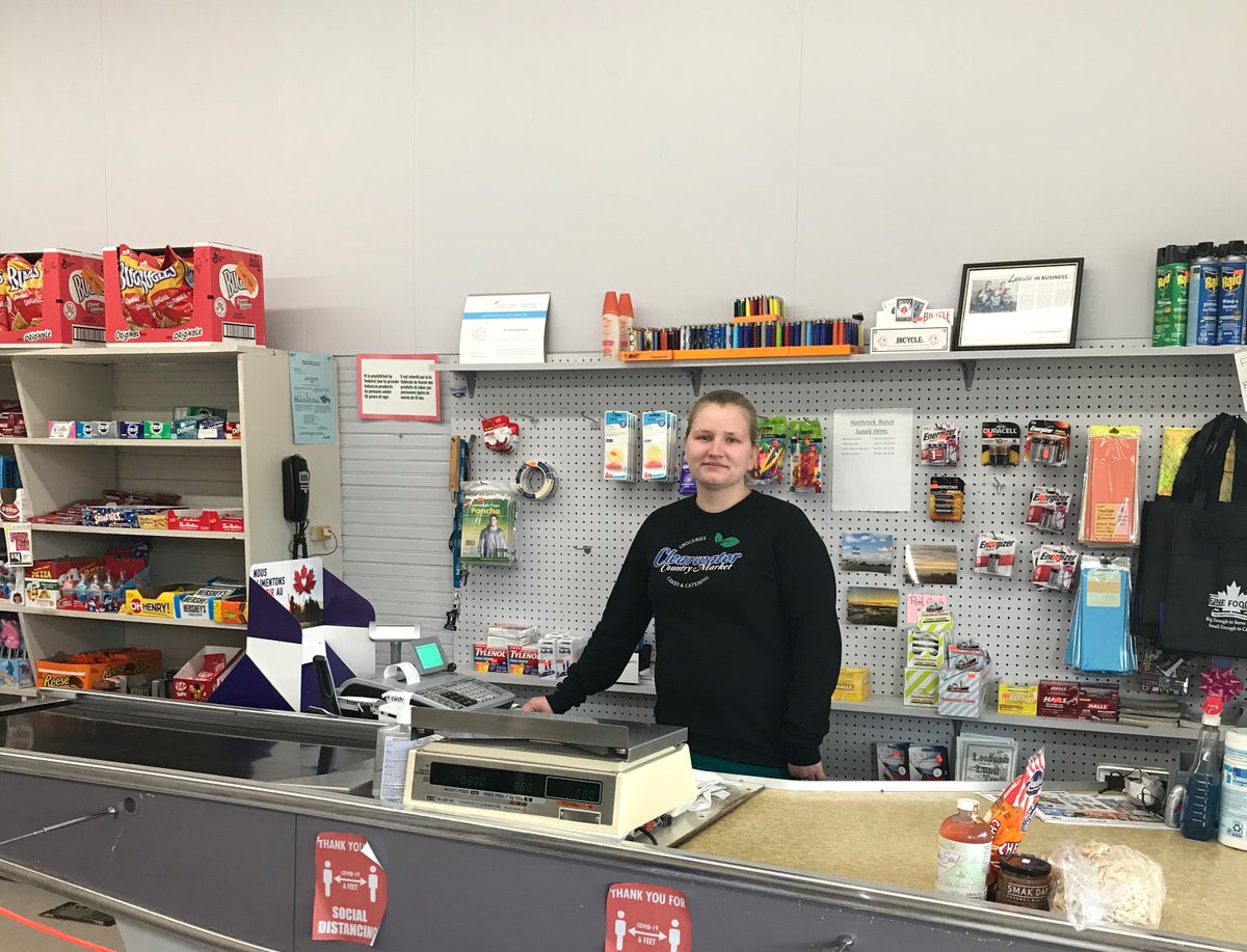 MunicipalityL's tweet photo. #smallbusinessweek 
Featured here is Kristina from Clearwater Country Market
#clearwater #crystalcity #pilotmound https://t.co/EgJQFK2A86