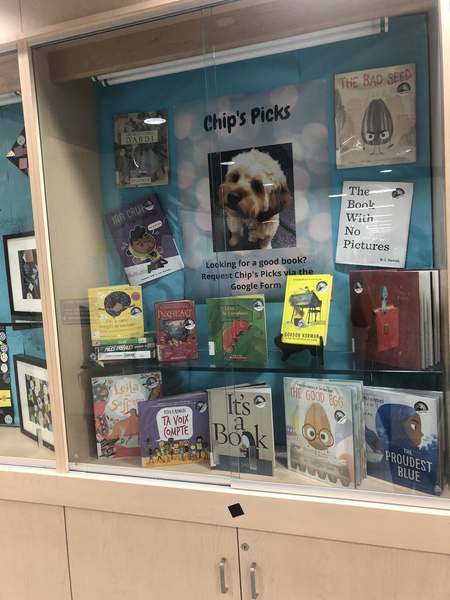 IngleboroughLlc's tweet photo. #IslamicHeritageMonth art c/o @wonderandgrow and some serious #canvalove for our #ChipsPicks display! @PDSB_Libraries @IngleboroughPS @VCunningham_vlc @kworkman5 @mccutcheonpeel @the_mulc @PeelSchools https://t.co/CaQQ5nuFZP