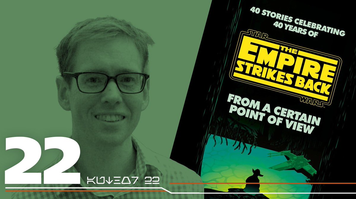 Next, returning to the Star Wars universe is  @michaelkogge, who is notable in  #StarWars publishing for his work on the sequel trilogy junior novelizations. We look forward to reading his Bossk story in  #FromaCertainPOVStrikesBack!