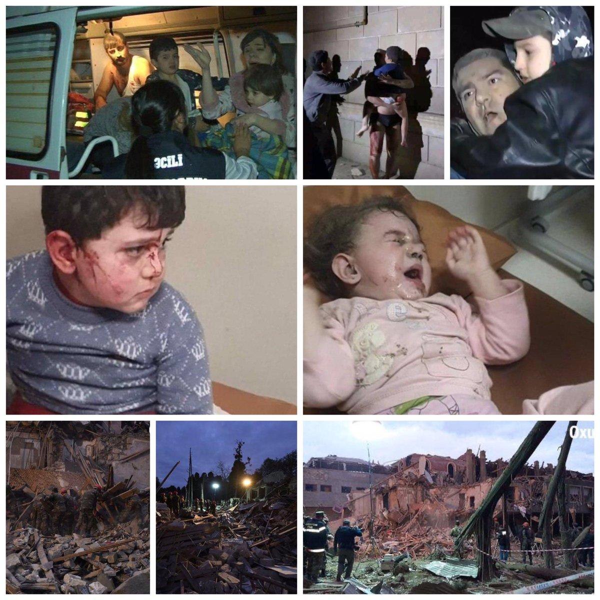 These people are not in the war zone. They were civilians, children. Peace-loving world, silence! We are looking for you, international human rights organizations! Armenian terror must be stop ! 
#ArmeniaEndTheOccupation
#BeFairUn
#StopArmenianTerrorism #StopArmenianAggression