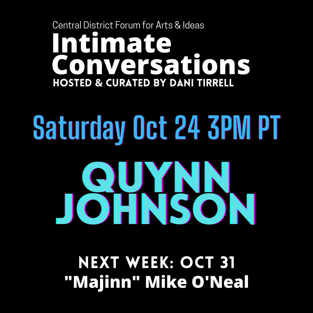 Dani Tirrell’s #IntimateConversations continues this Saturday! Join Dani and this week’s guest Quynn Johnson at 3pm PT (6pm ET) on Instagram Live (instagram.com/cdforum)