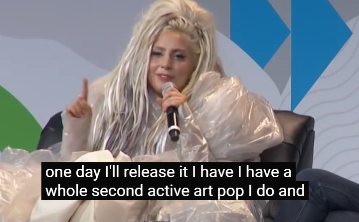 Gaga also started teasing a possible second act of ARTPOP which was supposed to include some tracks she teased back in 2012 that didn't end up being on the album but after big anticipation she went silent on the topic and ARTPOP ACT 2 was left unreleased.