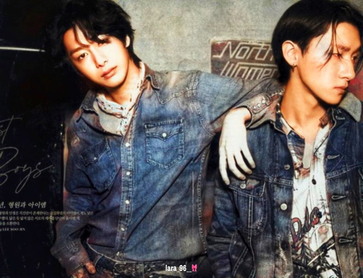sailorwonho's tweet photo. I colorized the pictures from the singles magazine of Hyungwon and Changkyun https://t.co/g3YojBZUFh