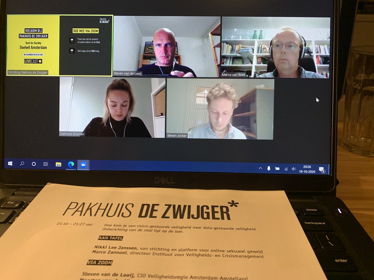 Stevenvdlooij's tweet image. Vanaf 20:30 live bij @De_Zwijger #TechforSociety 
Over de veiligheid van @AmsterdamNL bij een digitale aanval. Met @MarcoZannoniCOT @mjvanbeek @joshuaserrao