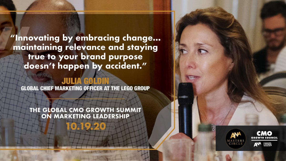 ANACMOMasters's tweet image. @AmericanExpress&apos; Elizabeth Rutledge and @LEGO_Group&apos;s Julia Goldin on Talent and Marketing Organization priorities live at the Global CMO Growth Council Summit.
Are you here?
#ActionsNotAds #GrowthSummit