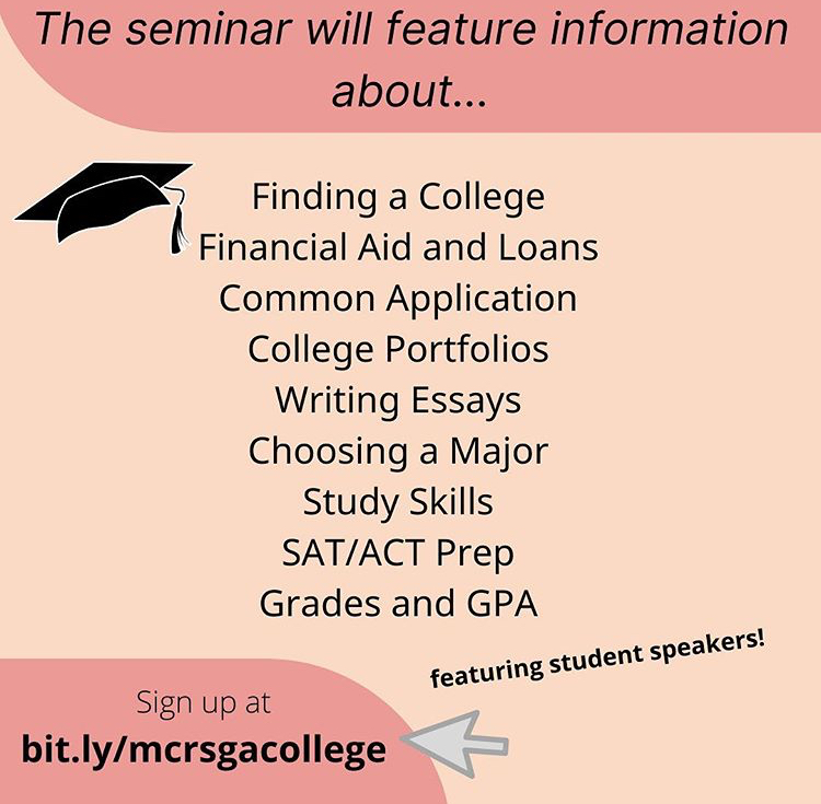 Students, the Montgomery County Regional SGA and the MCPS counseling team are hosting a free two-day virtual college preparation seminar on Oct. 24 and 25. Learn more and sign up: bit.ly/mcrsgacollege <a href="/mcpsslu/">MCPS Student Leadership & ECAs</a>