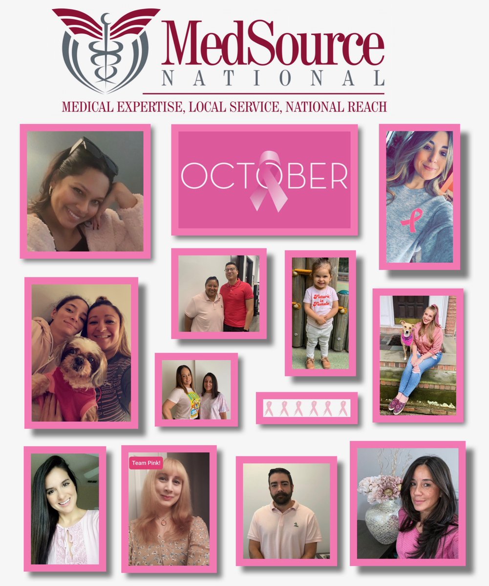 MedSourceNation's tweet photo. It's a beautiful sight to see our teammates wearing #PINK to raise #BreastCancer awareness! A common cancer among women in the United States, early detection can help win the fight! #StayStrong #PinkOctober #StrongerTogether #PinkRibbon #TeamPink #MedSourceNational https://t.co/PFSm95Hz26