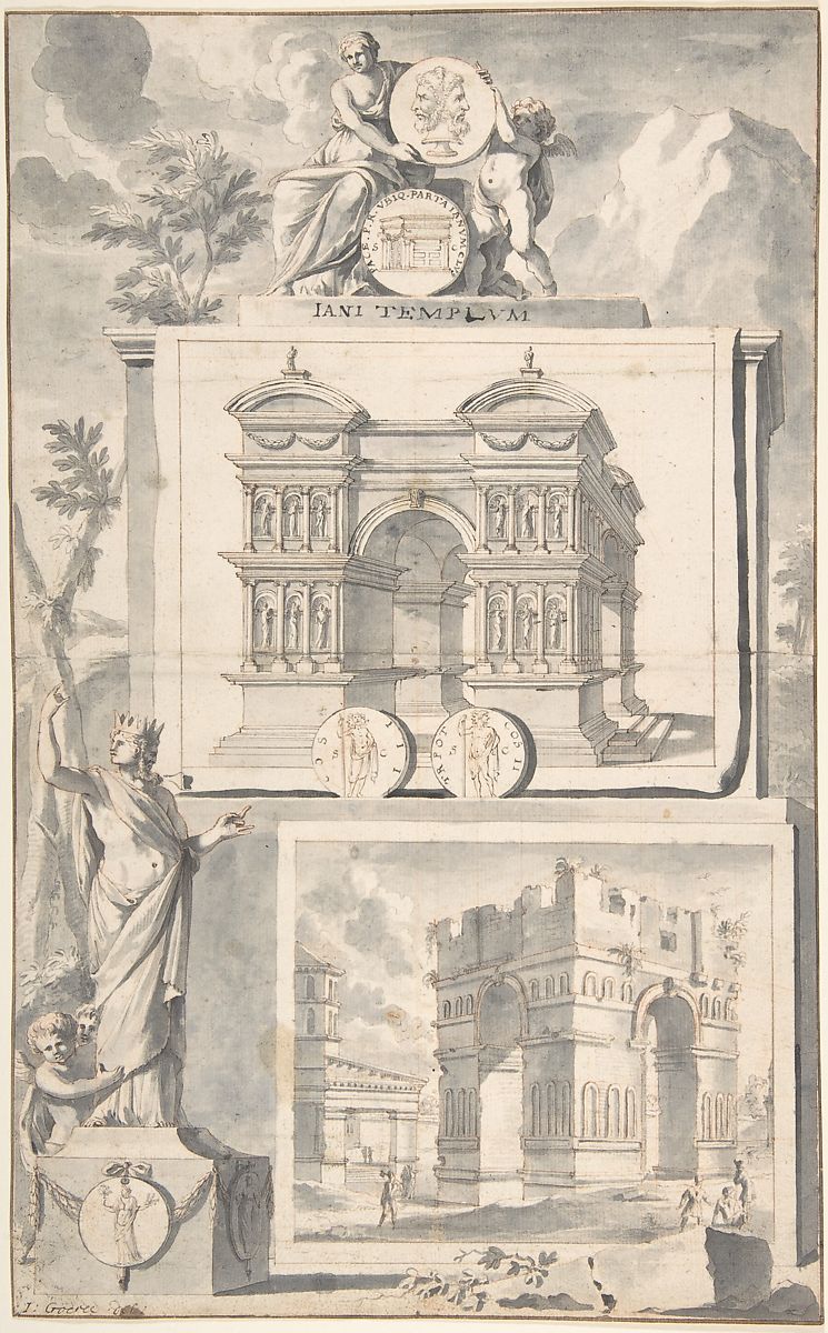 So basically, there's a symbolic purpose behind whether or not the doors to the Temple of Janus are closed or open in Rome. If they're open that means that Rome is at war. If closed, Rome is at peace.