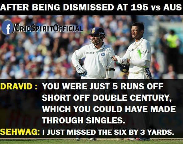 IamViruLover's tweet photo. You have no idea what Sehwag thinking!! 

#HappyBirthdayViru @virendersehwag https://t.co/UOP27WLfYc