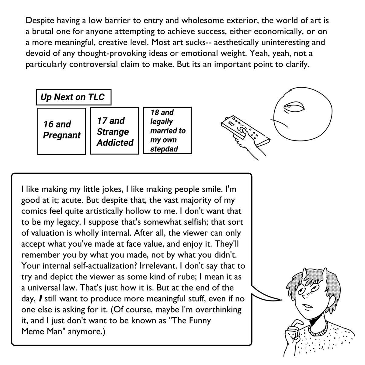 A Comic About Trying To Make Meaningful Art [1/2] 