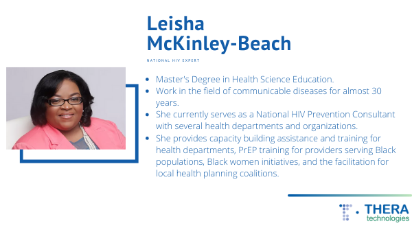 Theratech_'s tweet photo. We are pleased to introduce to you one of our speakers, @LeishaMcKinleyB , for the #USCHA2020 conference. Don't miss our session “Viremia, Vulnerability and Victory: The Black experience living with #HIV “ on October 21 at 12 pm.
#AIDS
@NMACCommunity https://t.co/y8SBN1UiC6