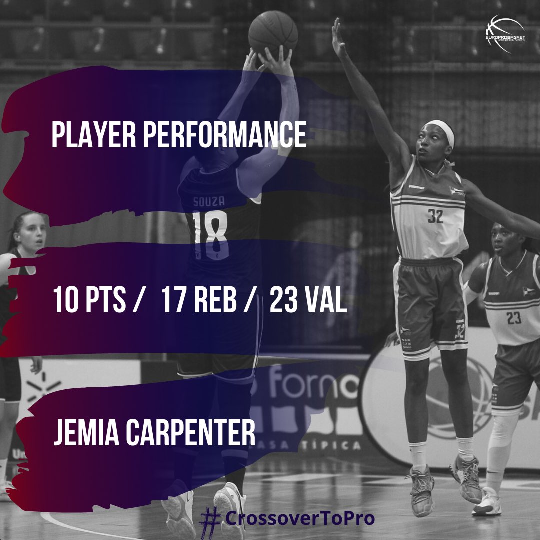 europrobasket's tweet photo. Top performances by Europrobasket players Bayo Babalola, Sean Mcdonnell, Tylinn Carter and Jemia Carpenter
#CrossoverToPro #EuroProBasket #PlayerPerformances #TeamEuroPro #Spain๐ช๐ธ #Portugal๐ต๐น https://t.co/KBFS7rqBk0