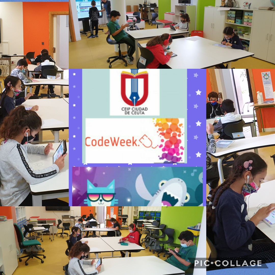 Today has been a great day!!.
Celebrating our codeweek : 'CODE AND DANCE!!' cw20-ATBqM at CEIP 'Ciudad de Ceuta' future classroom lab. Spain.  #codeweekeu #EUCodeWeek #eucodeweekmooc
#europeanschoolnet