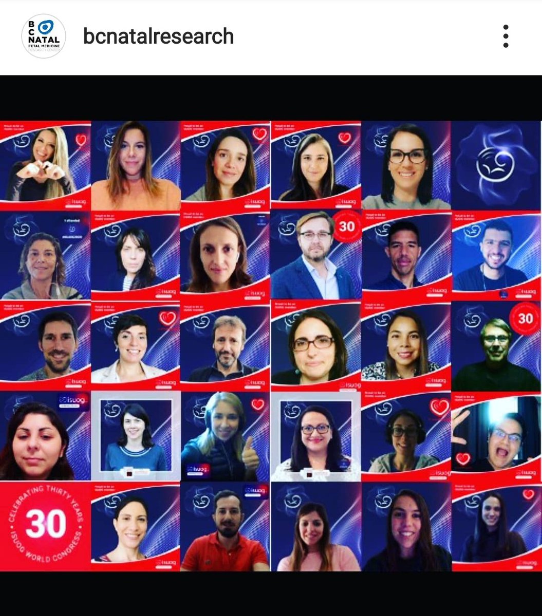 Group photo after a successful @ISUOG Virtual Congress. So happy to be part of @BCNatalResearch team.
#isuog2020
@GratacosEduard @FatimaCrispi @elisendaeixarch @IllaMiriam @crovetto_franci @japh19 @doctorafer @Raigam_Martinez @Paz_A_D @JezidMiranda @LinaYoussef17 @lucastrigo https://t.co/9AiQ5AyAHT