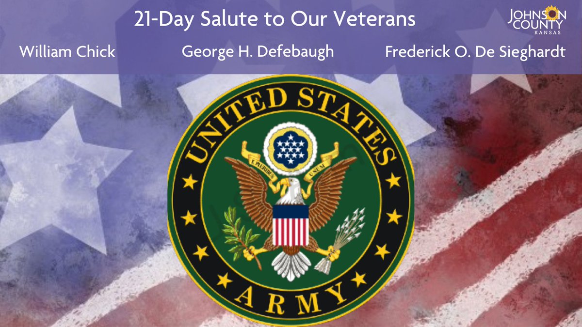 Continuing the 21-Day Salute to our Veterans leading up to  #VeteransDay. We are honoring three more World War II veterans today. All served in the  @USArmy. View their profiles at  https://jocogov.org/JoCoHonorsVets . View all vets featured so far at  https://jocogov.org/all-veteran-salutes  #JoCoHonorsVets 