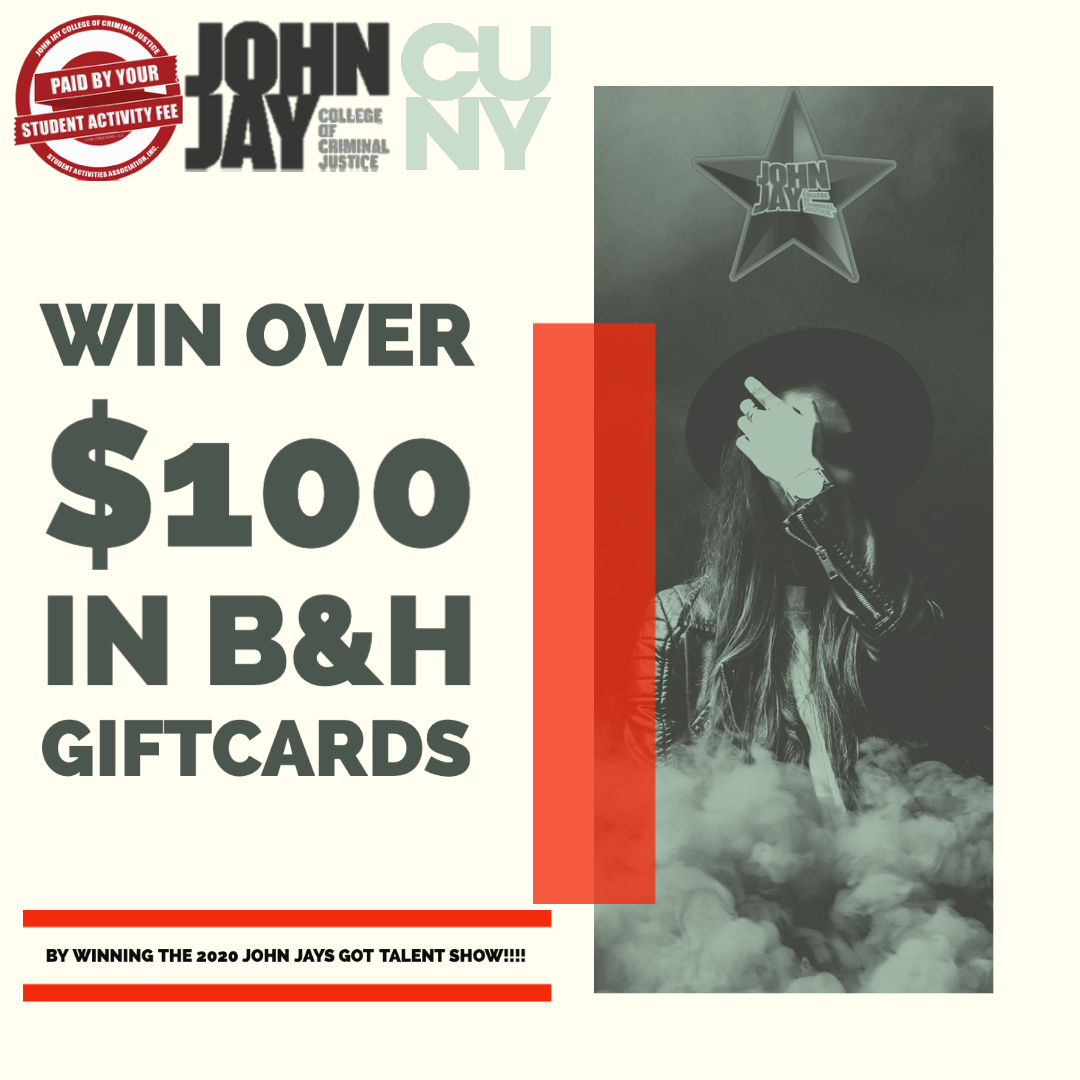 Brought to you via zoom. Join us and win over $100 is in B&H gift cards!!!!
Contact: johnjaysgottalent@gmail.com for more info!!
#Johnjay #talent #cuny #productions https://t.co/vibMy4MyNQ