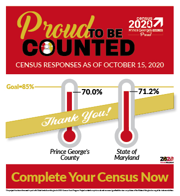Thank you to every Prince Georgian who completed the 2020 Census and for taking pride in our community through your civic engagement!