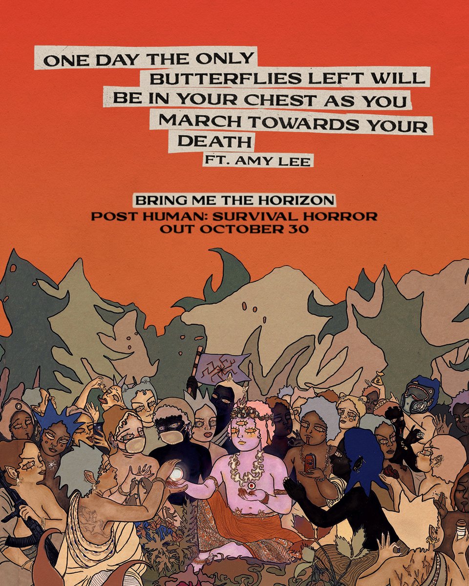 You’re NOT READY for my collab with BMTH! Check it out on 10/30 or pre-order their KILLER new EP Post Human: Survival Horror now. bmthorizon.co/PH.SH