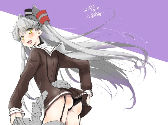 #艦これ版深夜の真剣お絵描き60分一本勝負#艦これ版真剣お絵描き60分一本勝負_20201019#天津風 #天津風進水日 