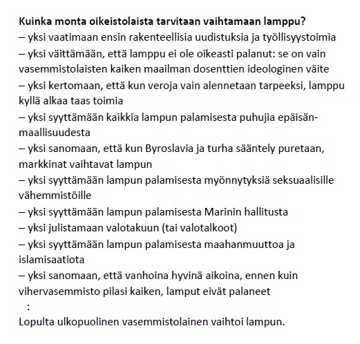 panuraatikainen's tweet photo. Okei, hassutellaan sitten... #oikeisto #lamppu https://t.co/wxHMwU7Tue