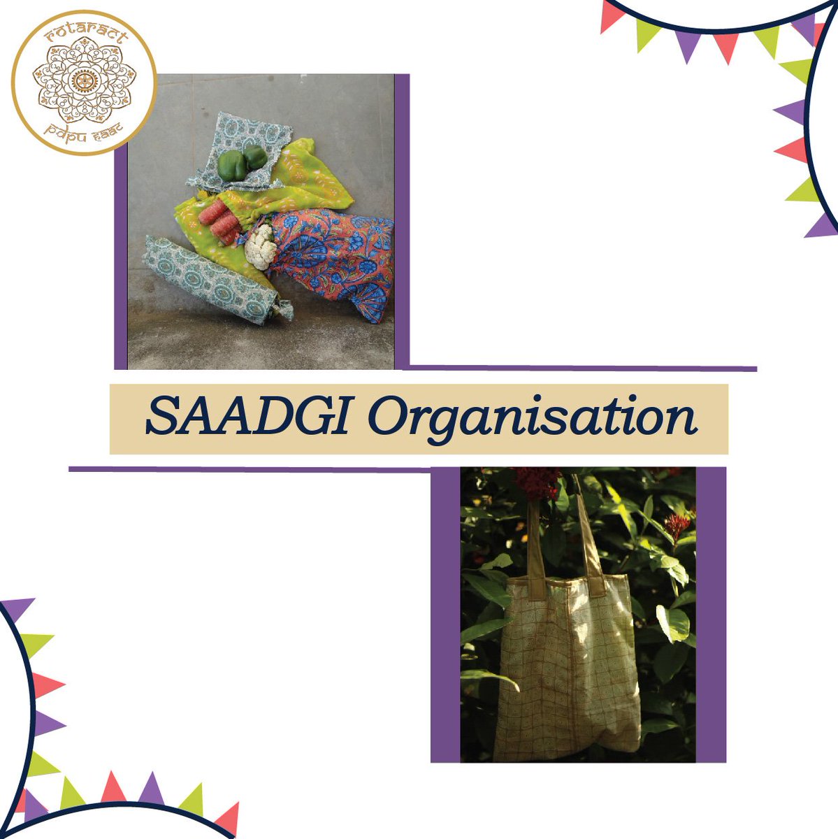 RCPDEU's tweet photo. Items:
Potli Pouch
Cloth Bags for Shopping
Pencil Pouch
Reusable Masks
Travel Organiser
Key Chains

Contact:
Phone no. +91-8107499848
Email ID: saadgicreation@gmail.com
#VocalForLocal
#MadeInIndia 
#Pdpuhaat
#Rotary https://t.co/g6DA5AGuwF