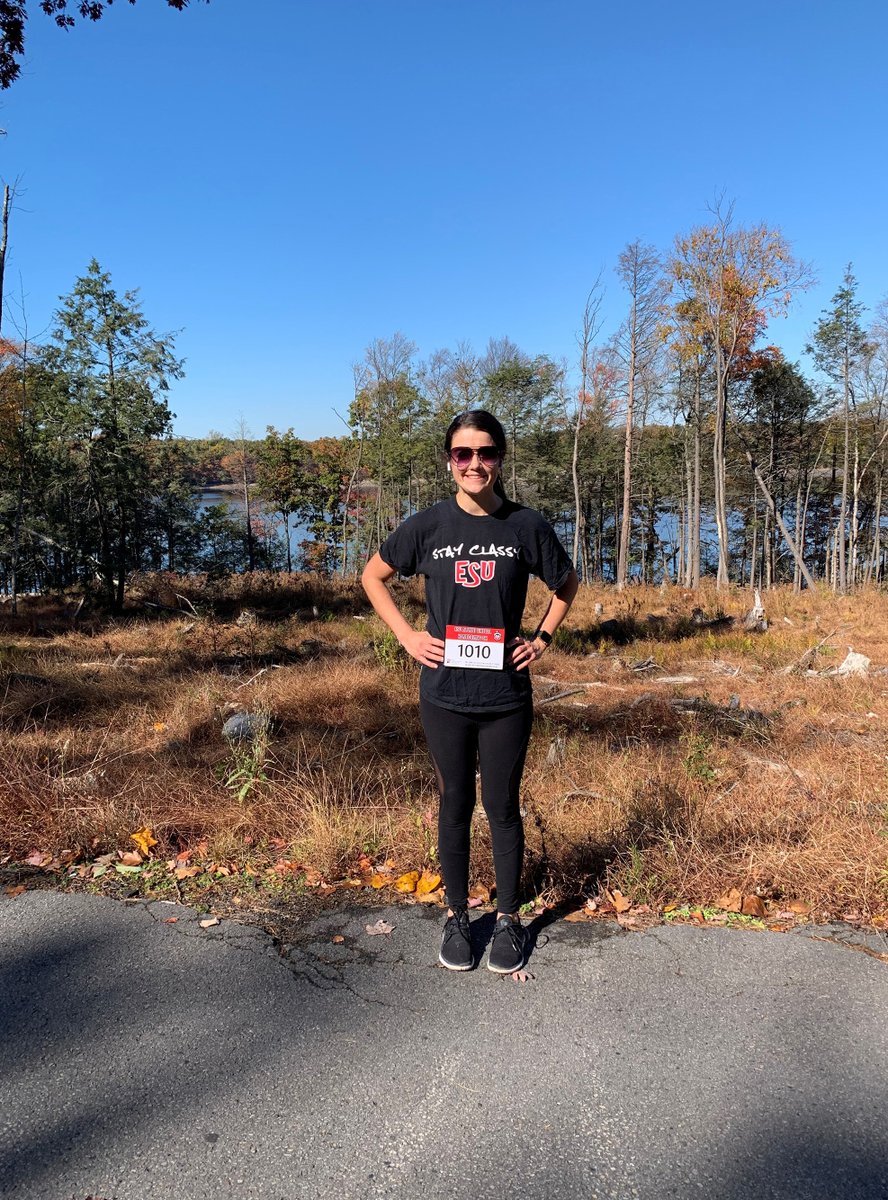 WarriorAlumni's tweet photo. Congratulations to Ashley Parker ’14 for registering the fastest run, and Richard Ruck, Ph.D. ’17 for the fastest walk. Thank you to everyone who participated and making this year’s ESU Alumni Virtual Homecoming 5K a huge success. #esuhomecoming2020 #Virtual5K #warriorsgovirtual https://t.co/ZhU1nxjeO0