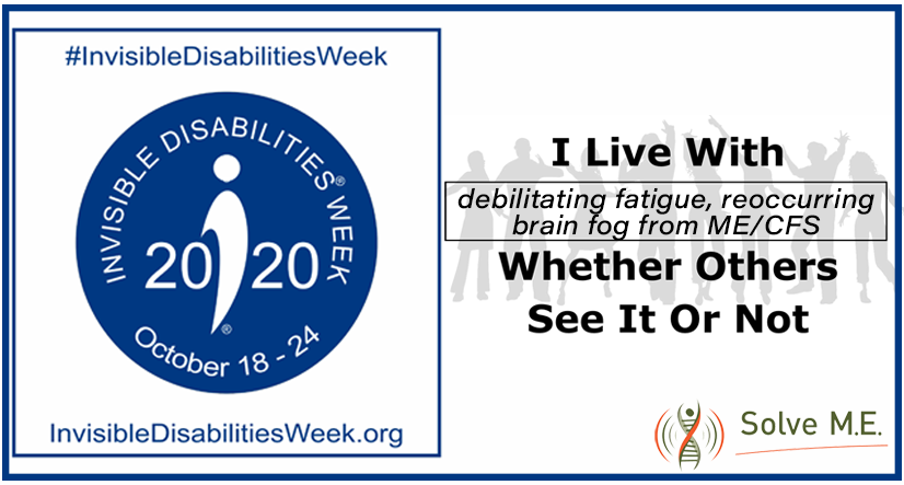 PlzSolveCFS's tweet image. Invisible Disabilities Week. Please help Solve M.E. ensure that people who suffer from ME/CFS are heard, believed, and understood. #InvisibleDisabilitiesWeek #MECFS #SolveMECFS

"Get Involved" and help your community thrive and be heard: solvecfs.org
