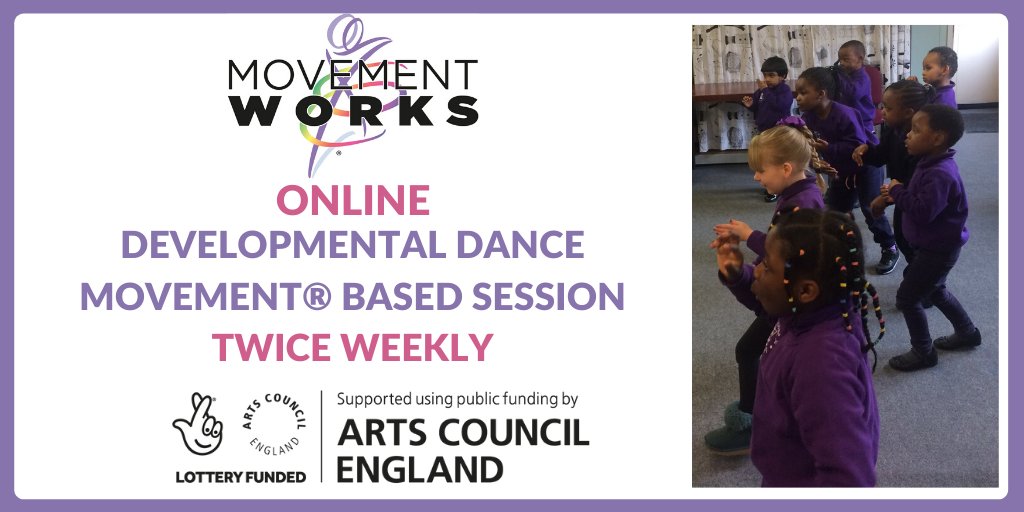 MovementWorksEd's tweet photo. What is Developmental Dance Movement? Here is a quick overview but to find out more head over to our website https://t.co/xkUpQbEFJI Join Hilary Tuesdays and Wednesdays #ChildDevelopment #SEN #Dyspraxia #DCD #DDM Thanks to @ace_national @DCMS @TNLComFund #ActionForLearning https://t.co/0rQkbBFUxC