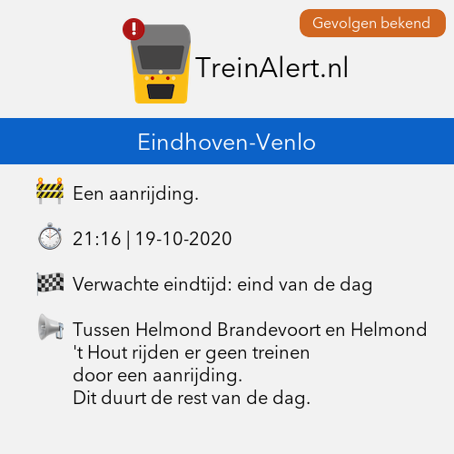 Melding aanrijding Brandevoort Helmond