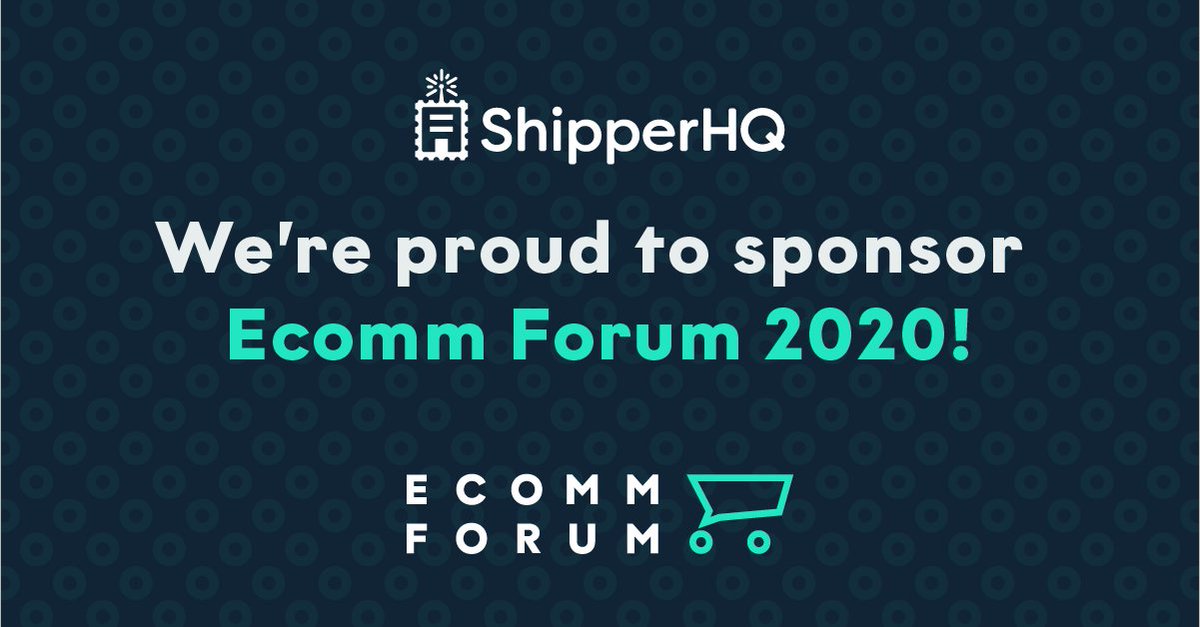 ✨ ShipperHQ is sponsoring and presenting at #EcommForum20! ✨

Our COO <a href="/Quentalto/">Quentin Montalto</a> will be discussing holiday trends &amp; tips for all things shipping📦 and checkout🛒

Join us on Oct. 29th to celebrate ecommerce achievements and inspire those to come!

ecommforummpls.com/?utm_source=sh…