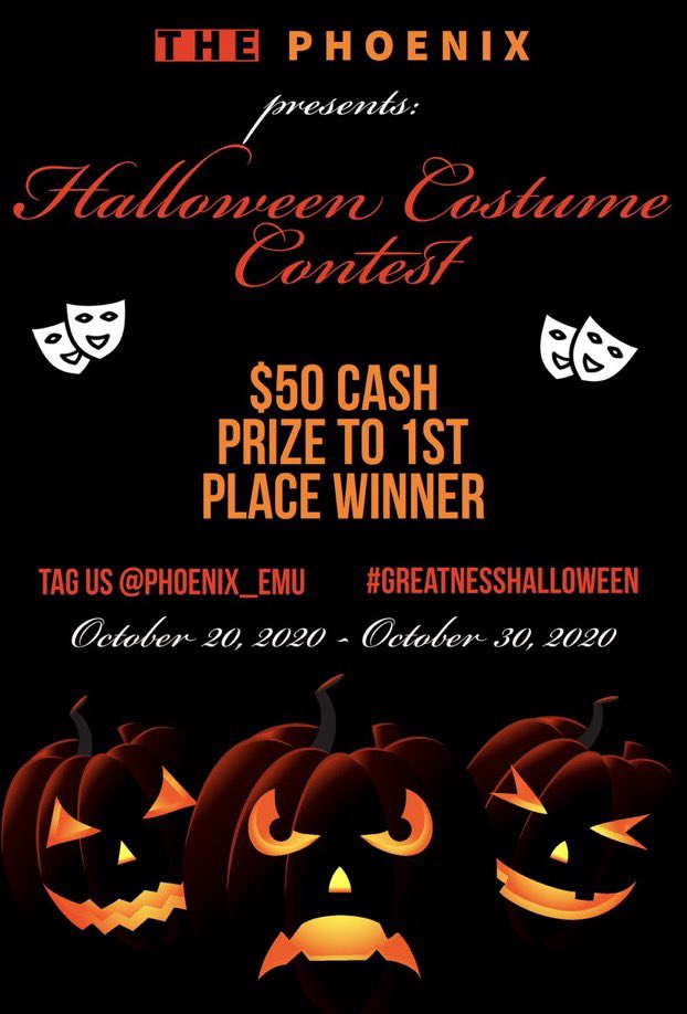 phoenix_emu's tweet photo. Tomorrow‼️Spooky season is here!🎃The Phoenix will be hosting a Halloween costume contest👀You must submit your costumes starting October 20th until October 30th 11:59pm

Drip or drown🔥🥵

#EMU24 #EMU23 #EMU22 #EMU21

 #GreatnessHalloween

@phoenix_emu https://t.co/pIJf1oFeVj