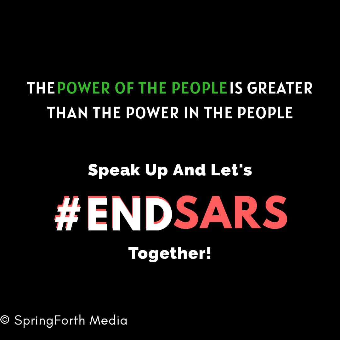 SpringforthG's tweet image. #EndSARS #EndPoliceBrutalityinNigera #EndBadGovernanceinNIGERIA